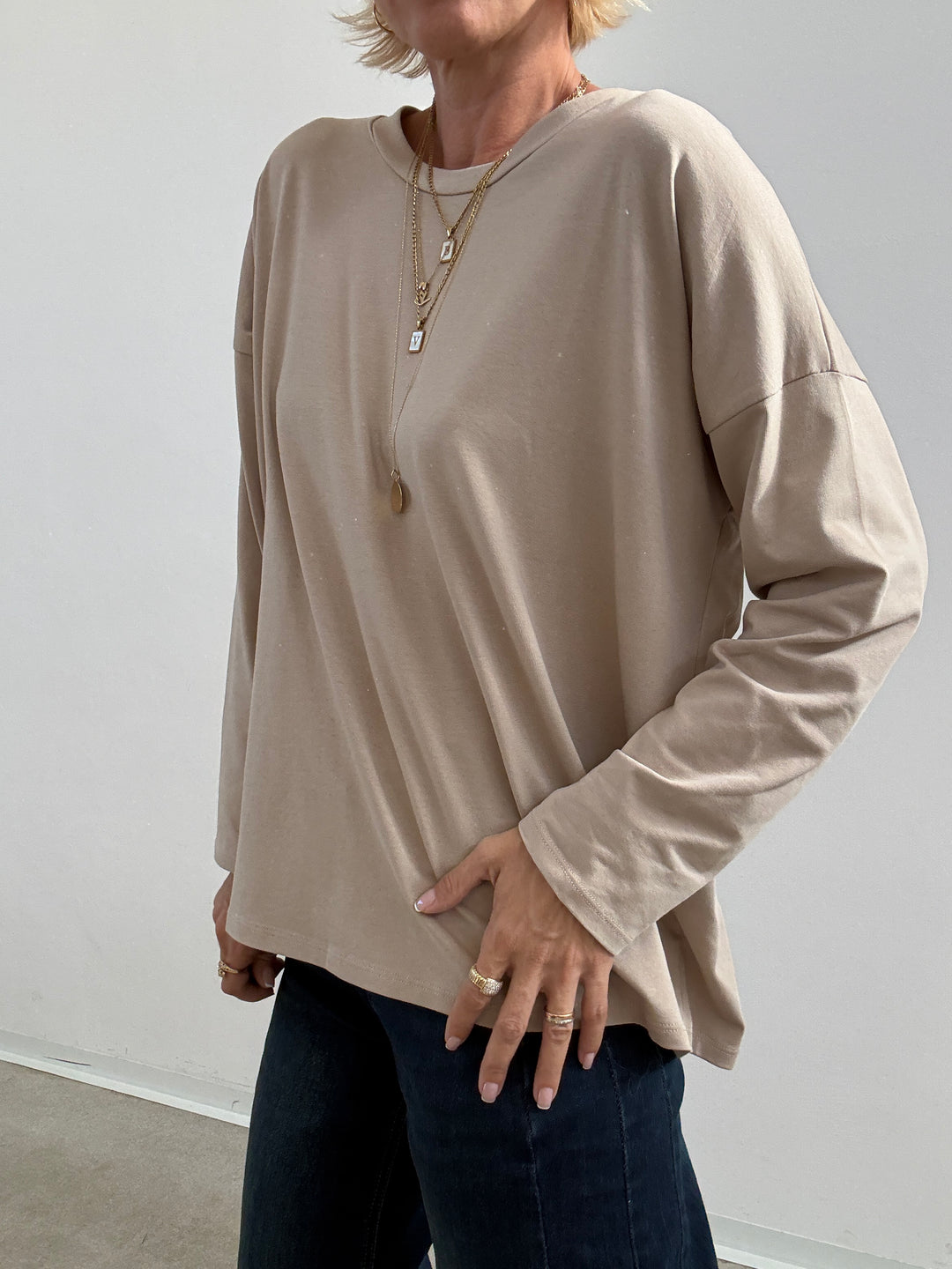 TSHIRT SOFIA BASIC BEIGE