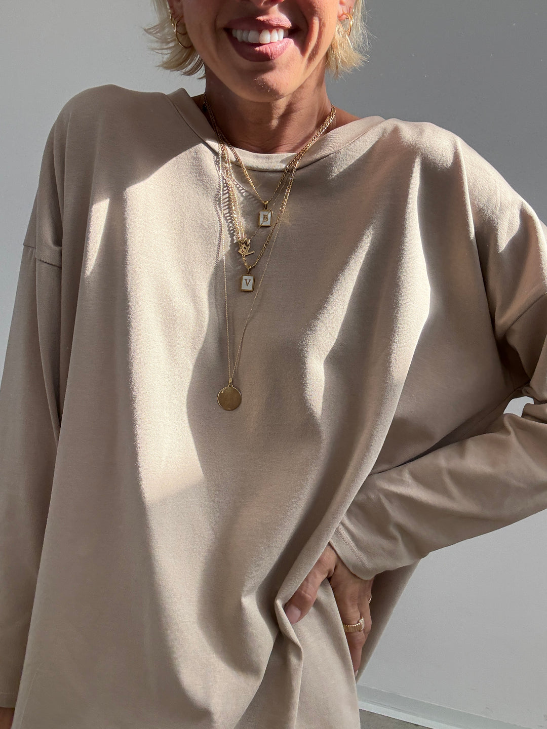 TSHIRT SOFIA BASIC BEIGE