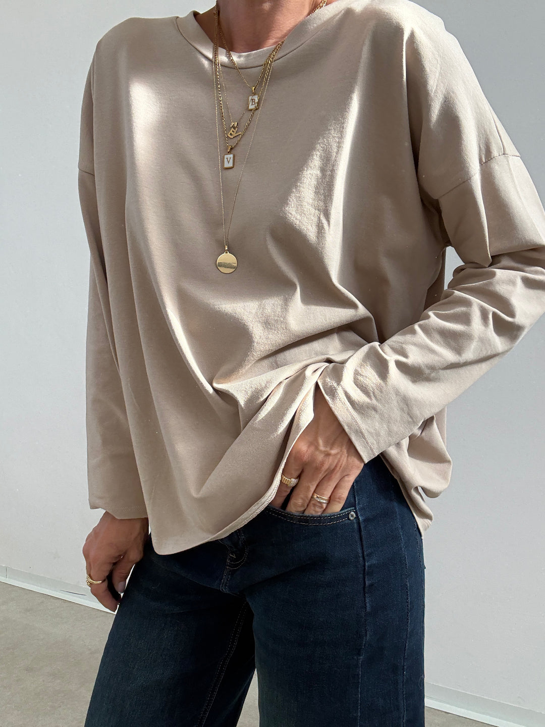 TSHIRT SOFIA BASIC BEIGE