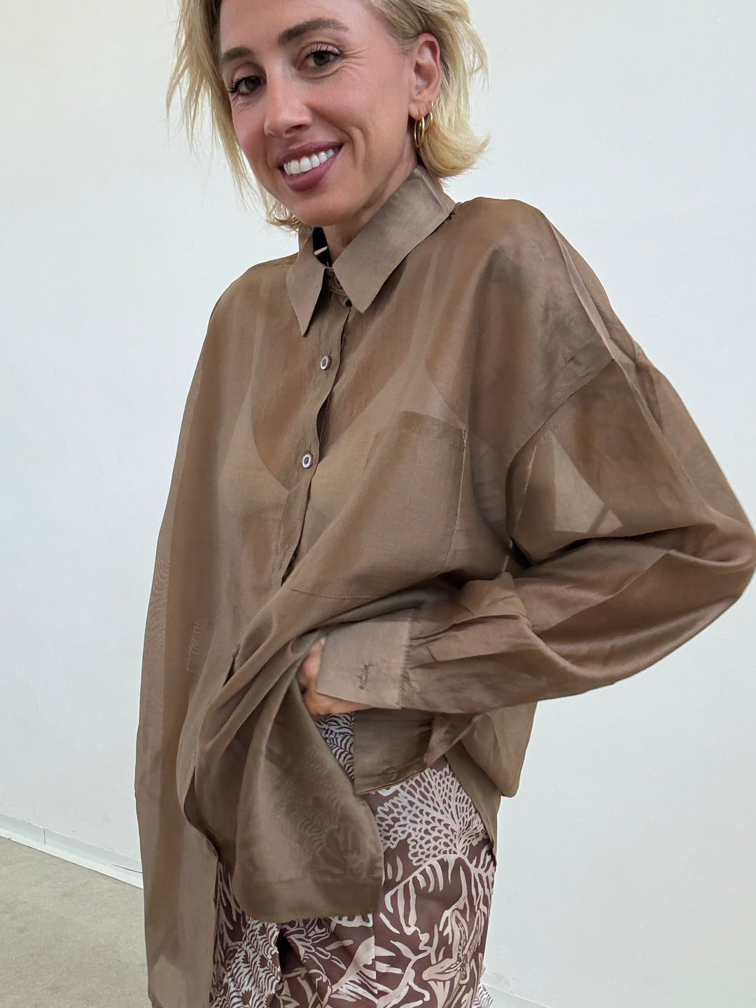 CAMICIA OLGA SABBIA