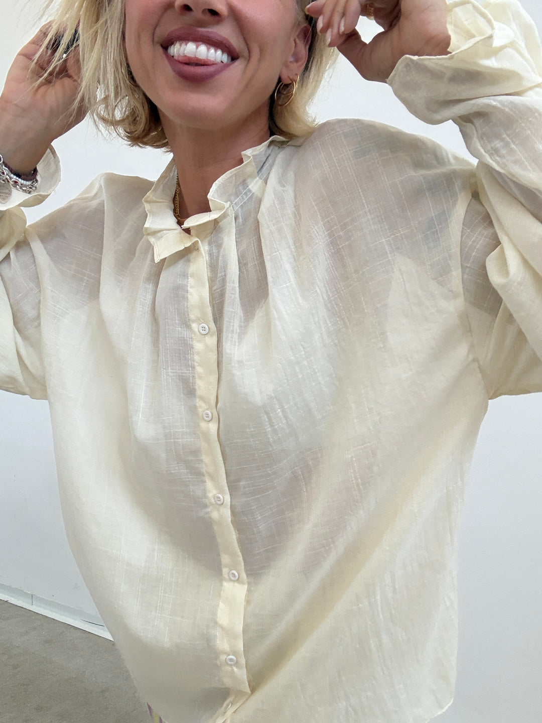 CAMICIA LUCILLA BURRO