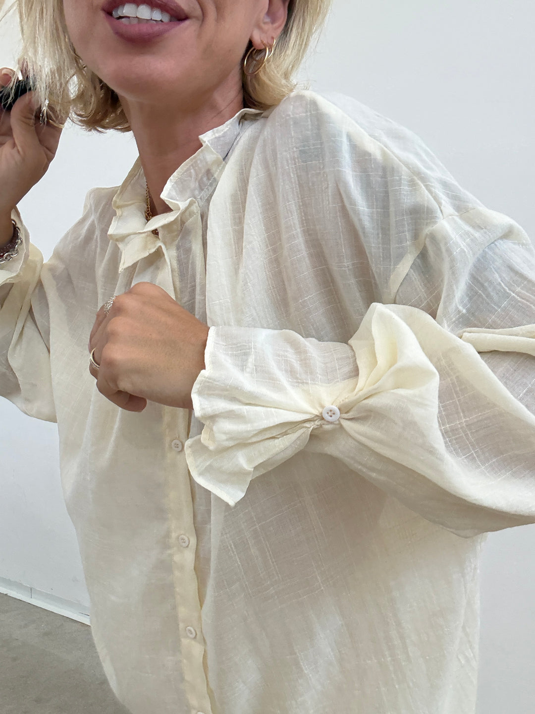CAMICIA LUCILLA BURRO