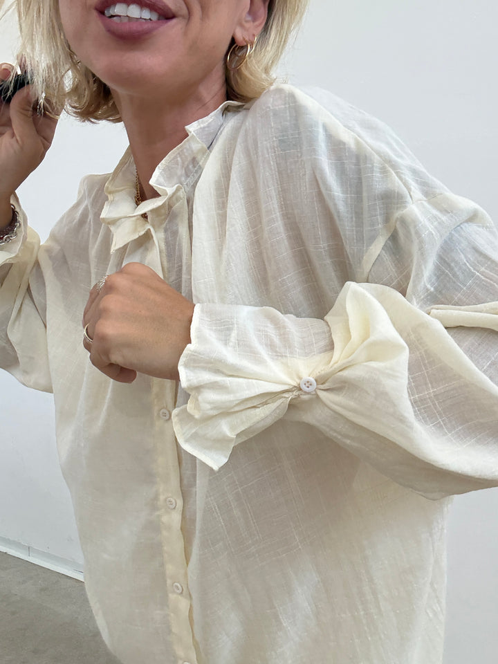 CAMICIA LUCILLA BURRO