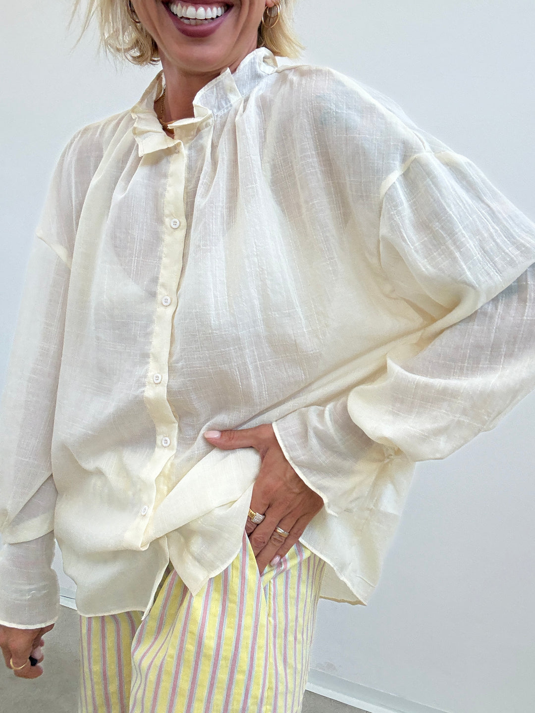 CAMICIA LUCILLA BURRO