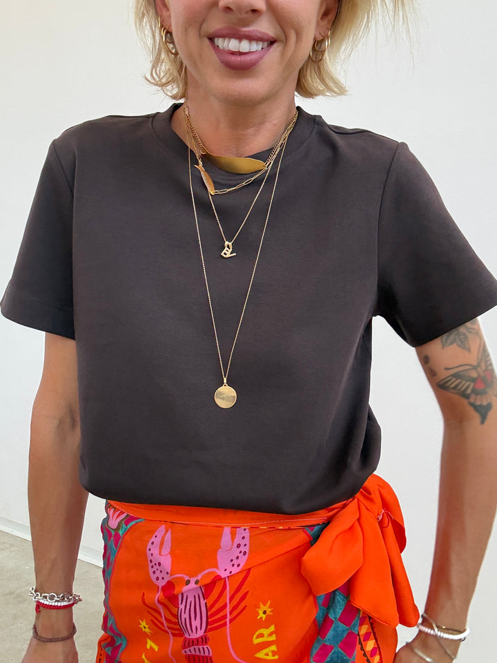 TSHIRT NAIMA CIOCCO FONDENTE
