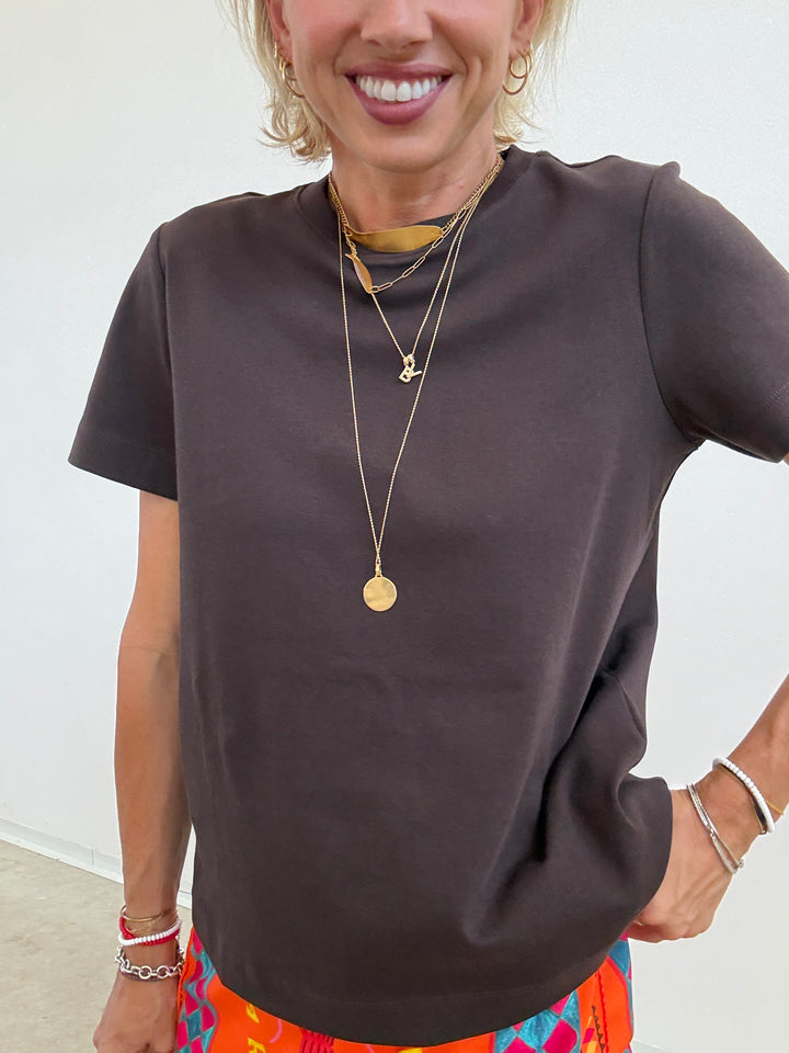 TSHIRT NAIMA CIOCCO FONDENTE