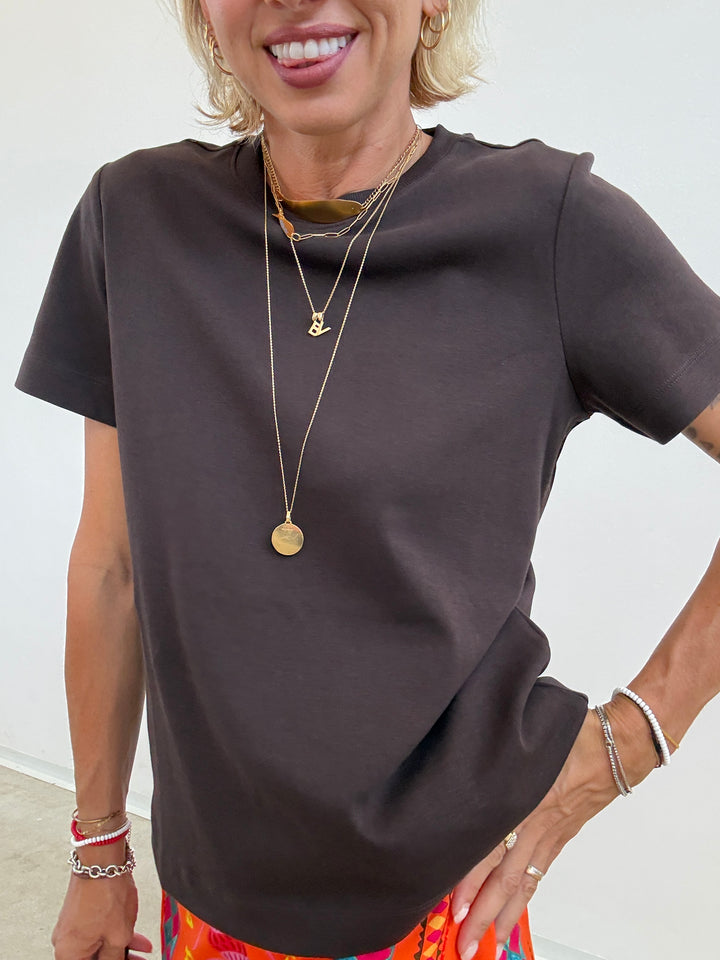 TSHIRT NAIMA CIOCCO FONDENTE