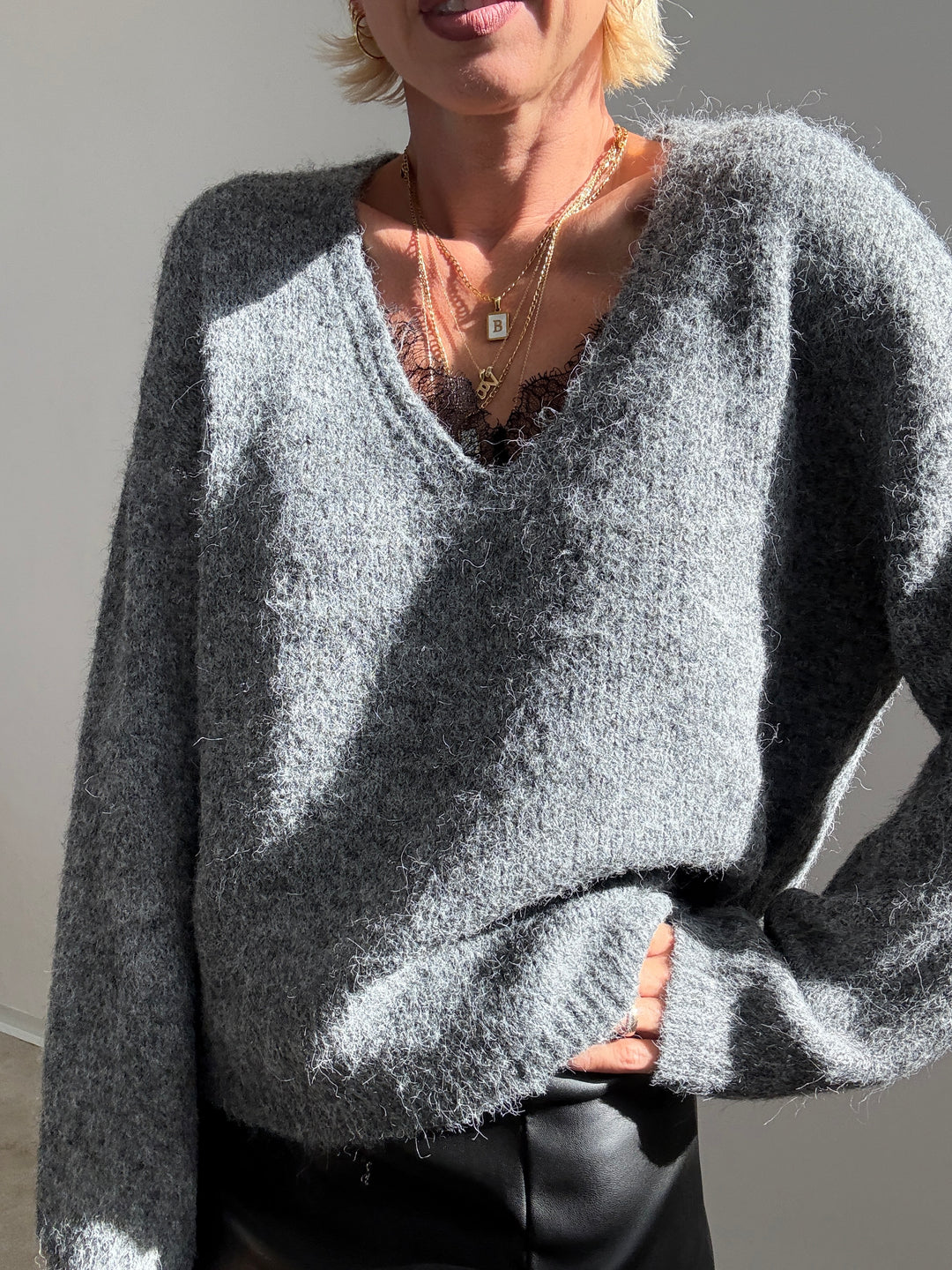 PULL SCOLLO PIZZO MIDGREY