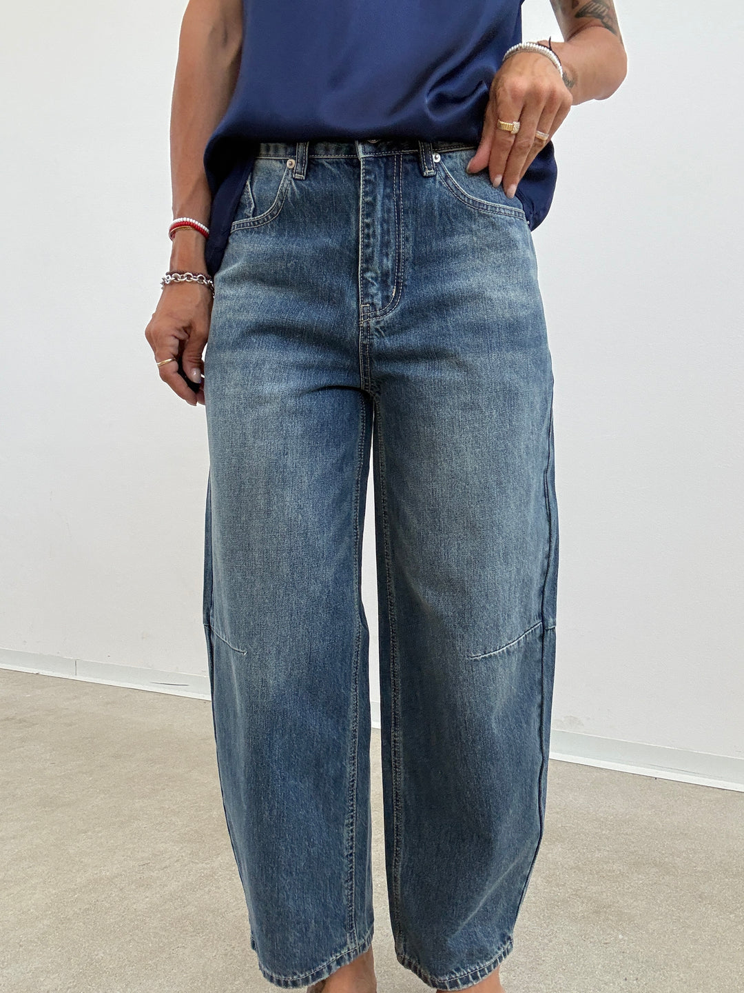 DENIM BAGGY BLUEWASH