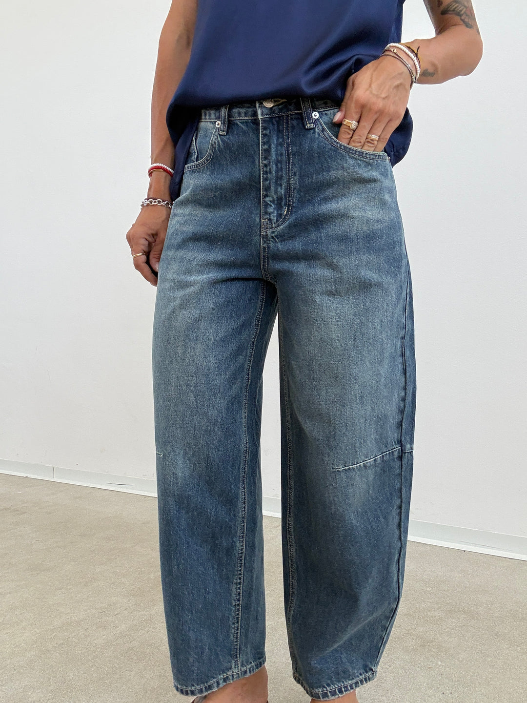 DENIM BAGGY BLUEWASH