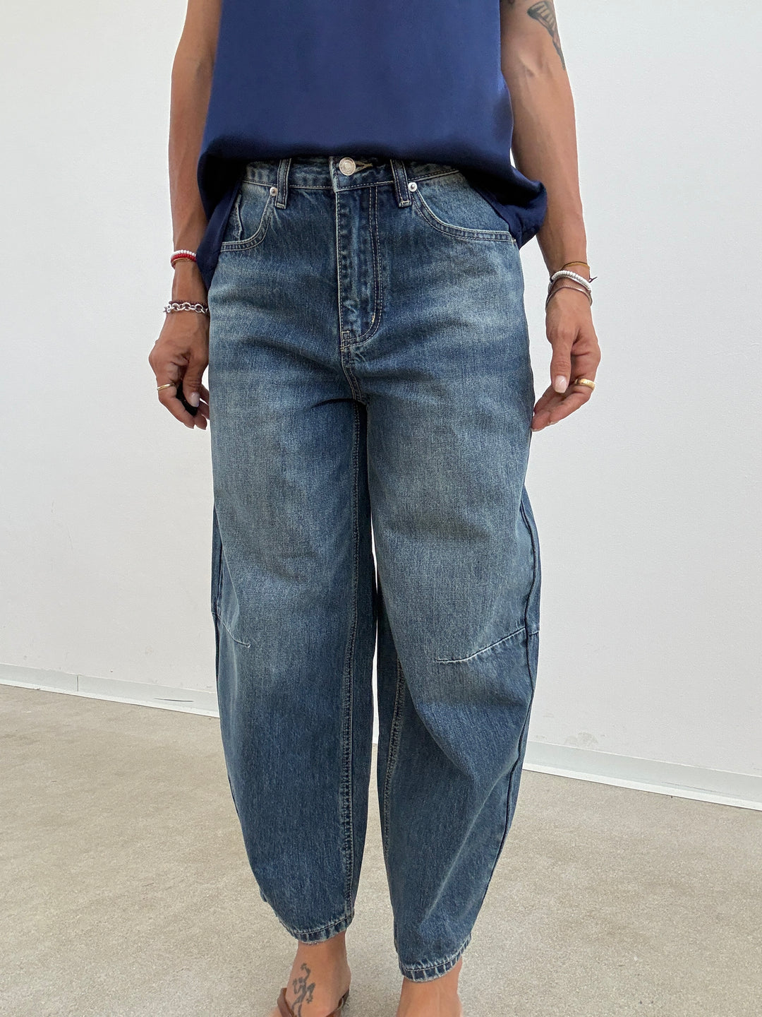 DENIM BAGGY BLUEWASH