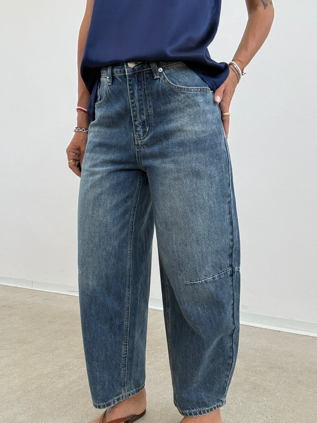 DENIM BAGGY BLUEWASH