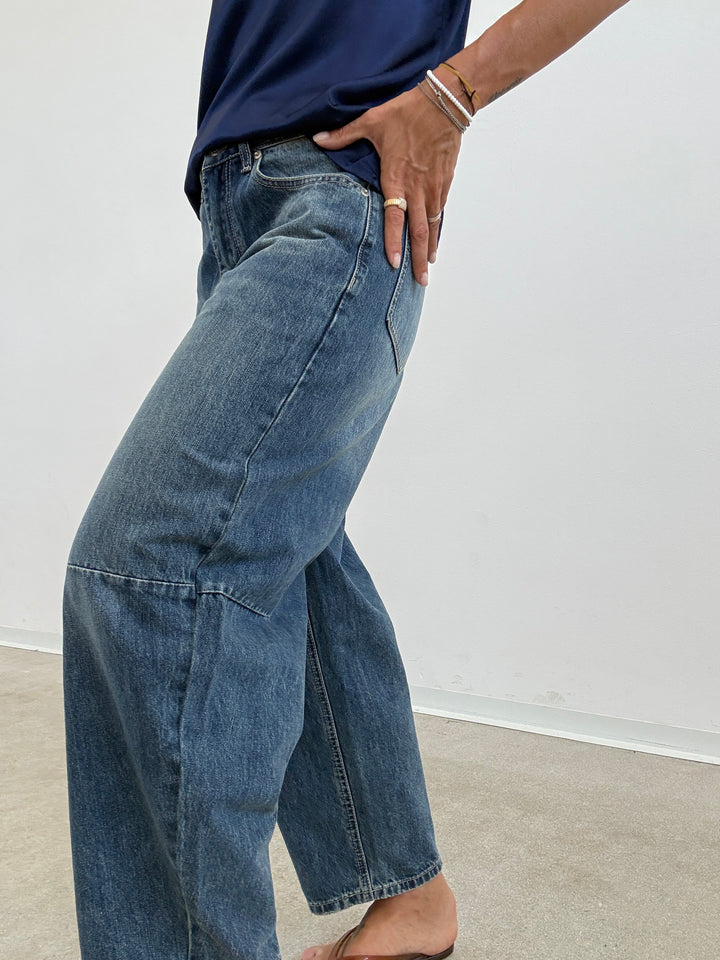 DENIM BAGGY BLUEWASH