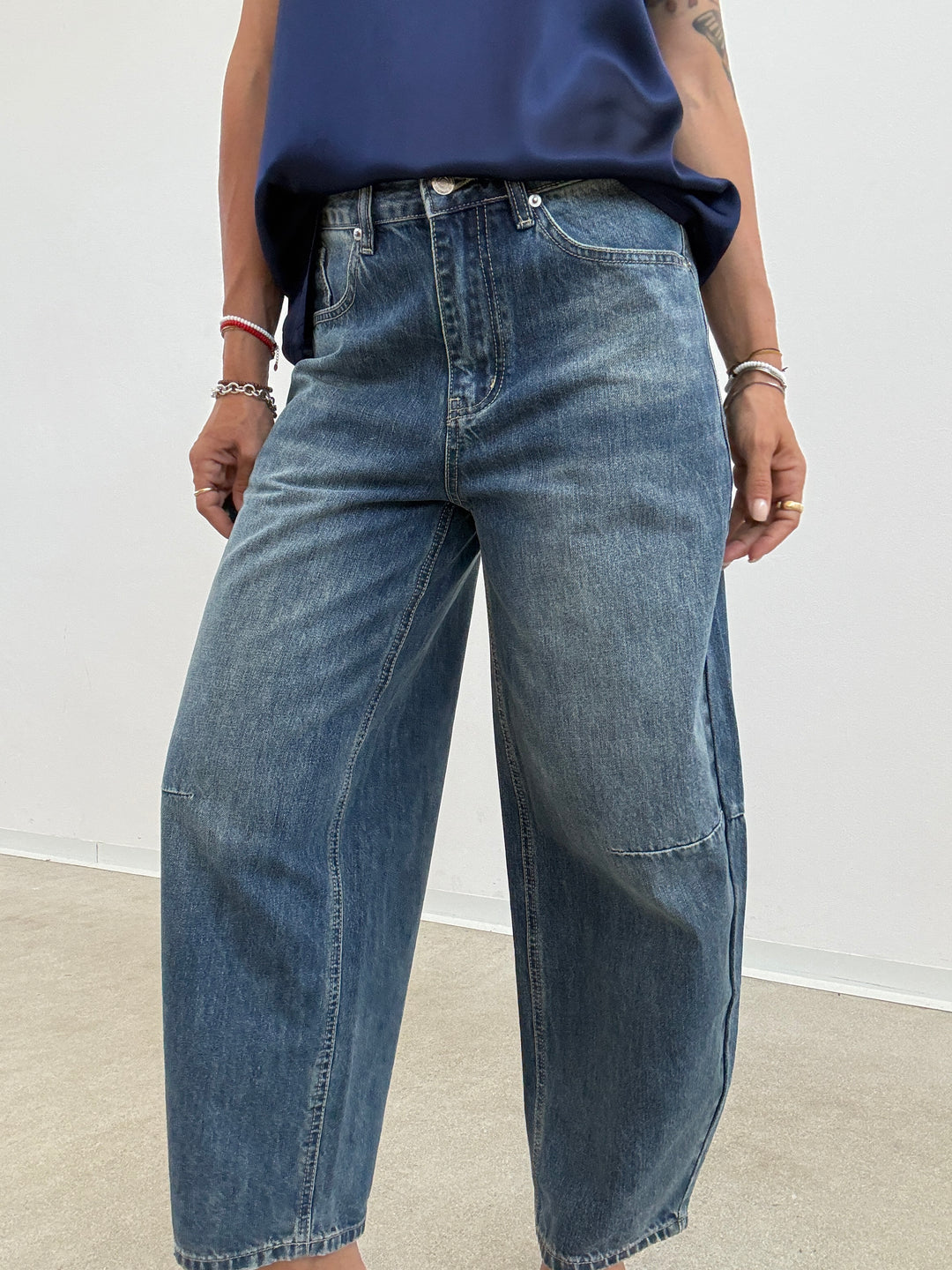 DENIM BAGGY BLUEWASH