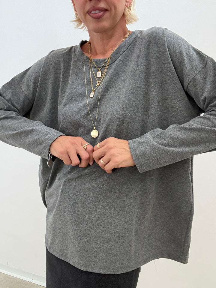 TSHIRT SOFIA BASIC PIOMBO
