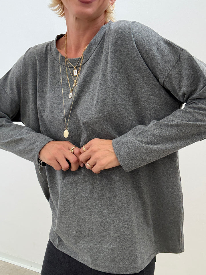 TSHIRT SOFIA BASIC PIOMBO