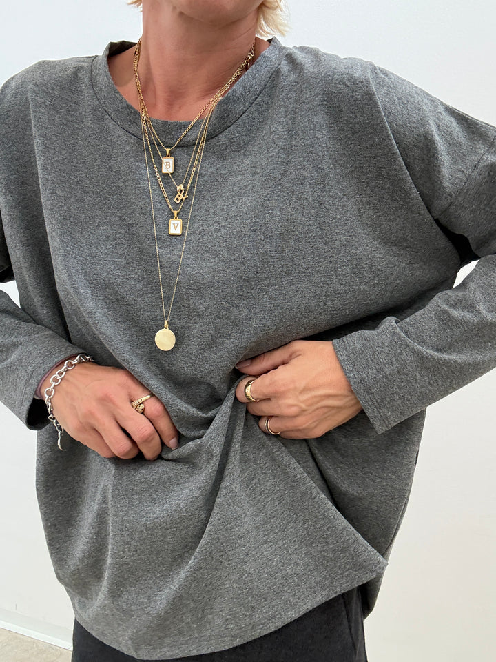 TSHIRT SOFIA BASIC PIOMBO