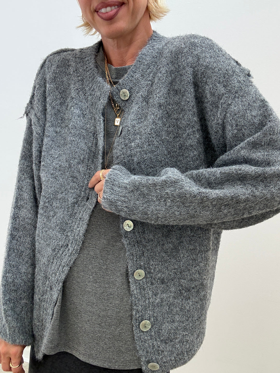 CARDIGAN CLARISSA GRIGIO