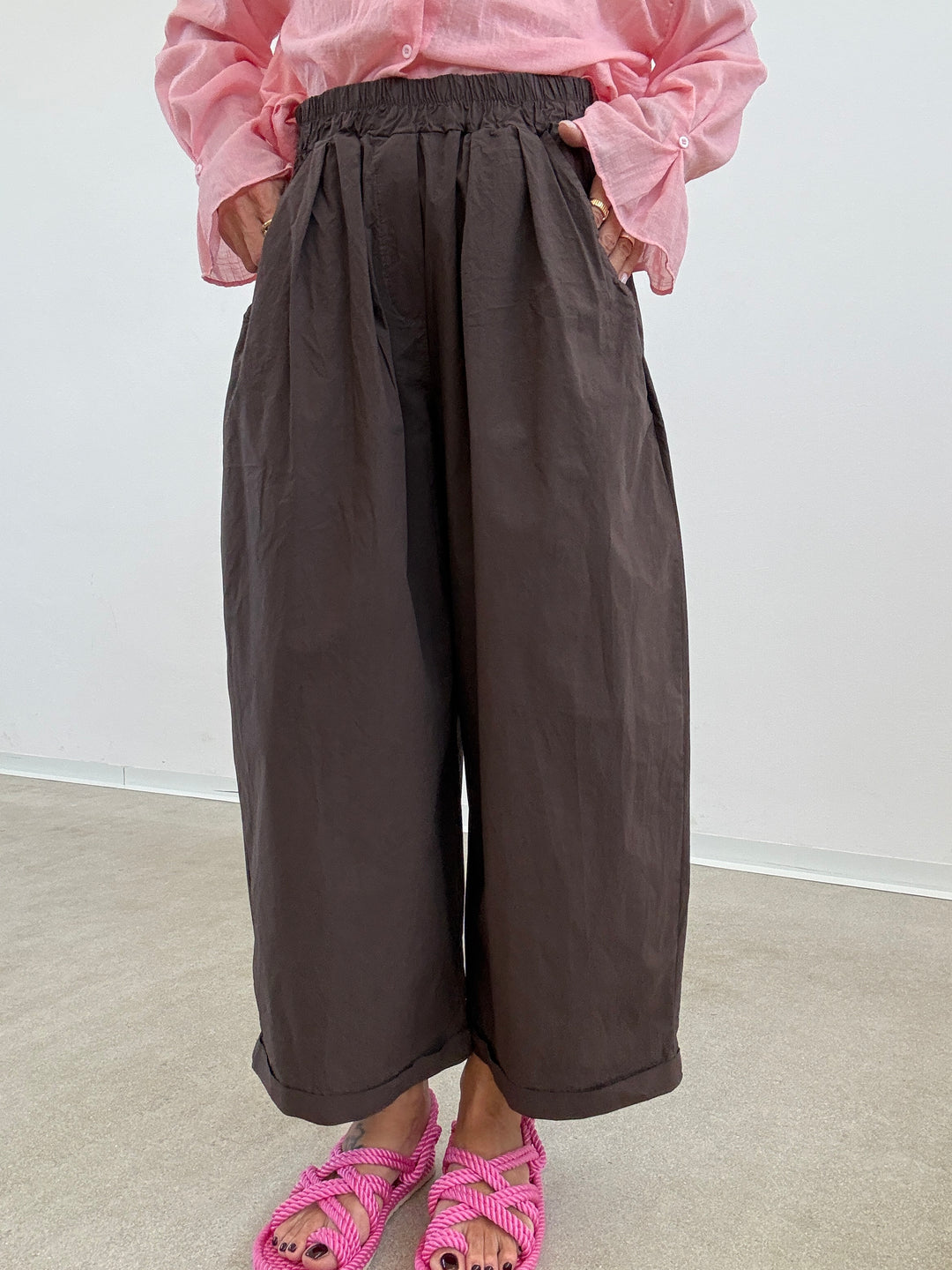 PANTALONE OLIMPIA COTONE CIOCCO