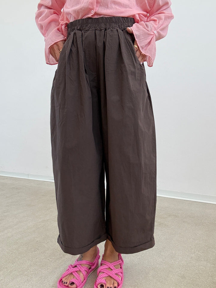 PANTALONE OLIMPIA COTONE CIOCCO
