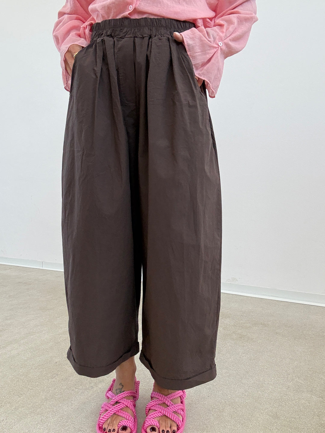 PANTALONE OLIMPIA COTONE CIOCCO