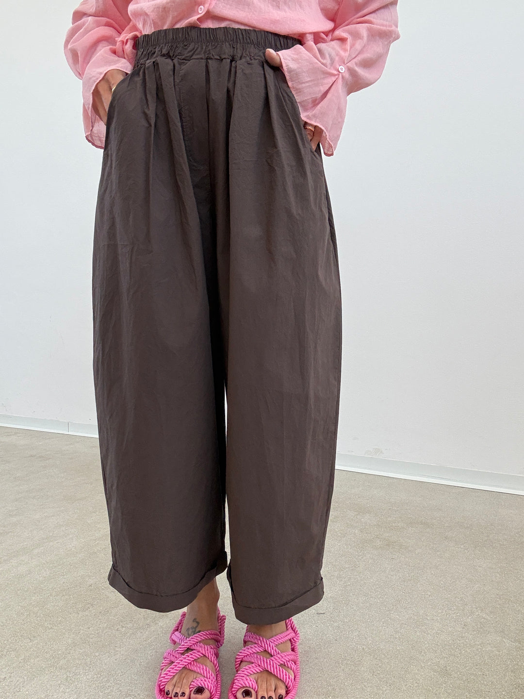 PANTALONE OLIMPIA COTONE CIOCCO