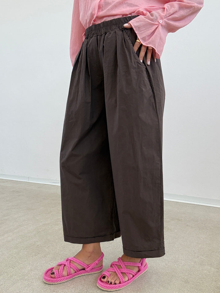 PANTALONE OLIMPIA COTONE CIOCCO