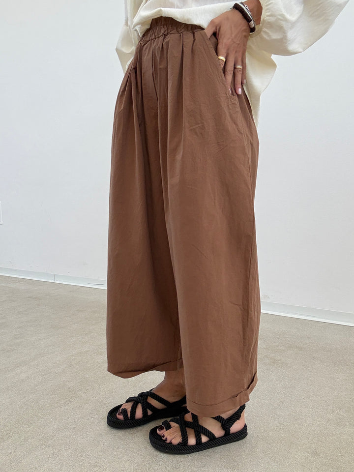 PANTALONE OLIMPIA COTONE TABACCO