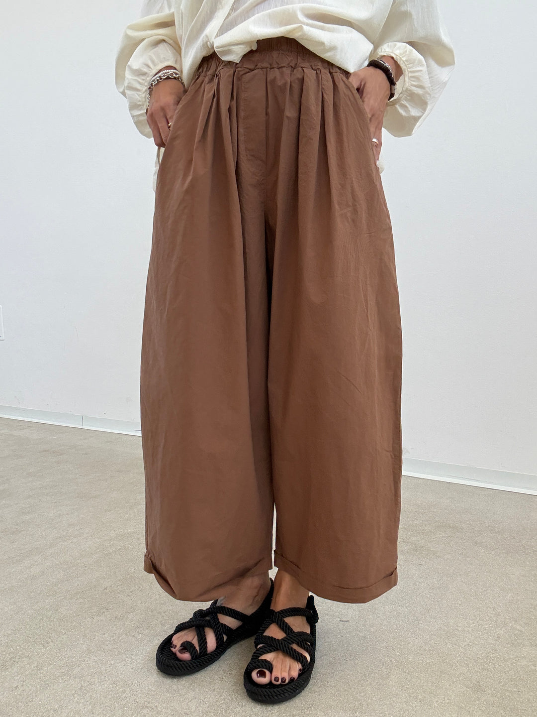 PANTALONE OLIMPIA COTONE TABACCO