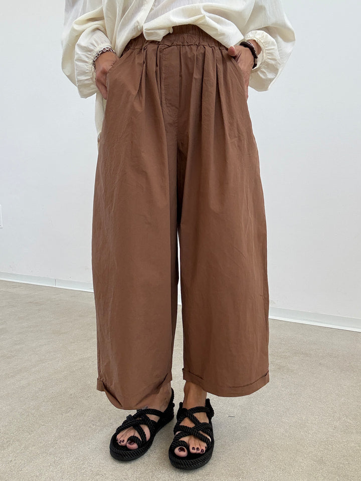 PANTALONE OLIMPIA COTONE TABACCO