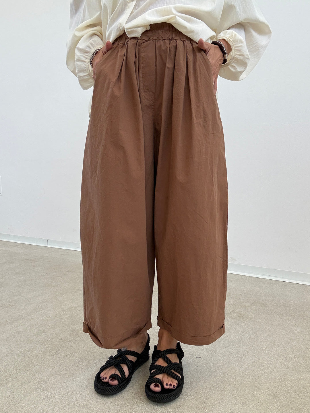 PANTALONE OLIMPIA COTONE TABACCO