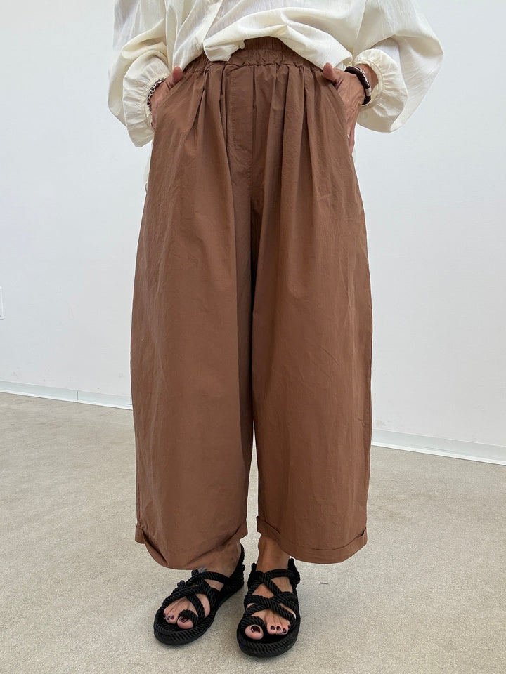PANTALONE OLIMPIA COTONE TABACCO