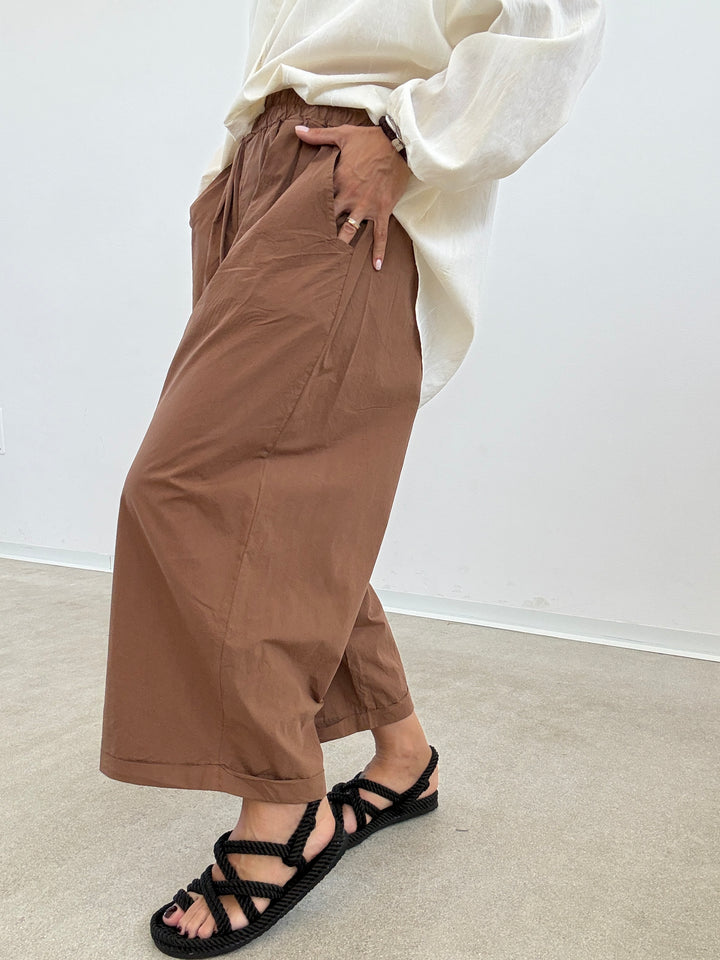 PANTALONE OLIMPIA COTONE TABACCO