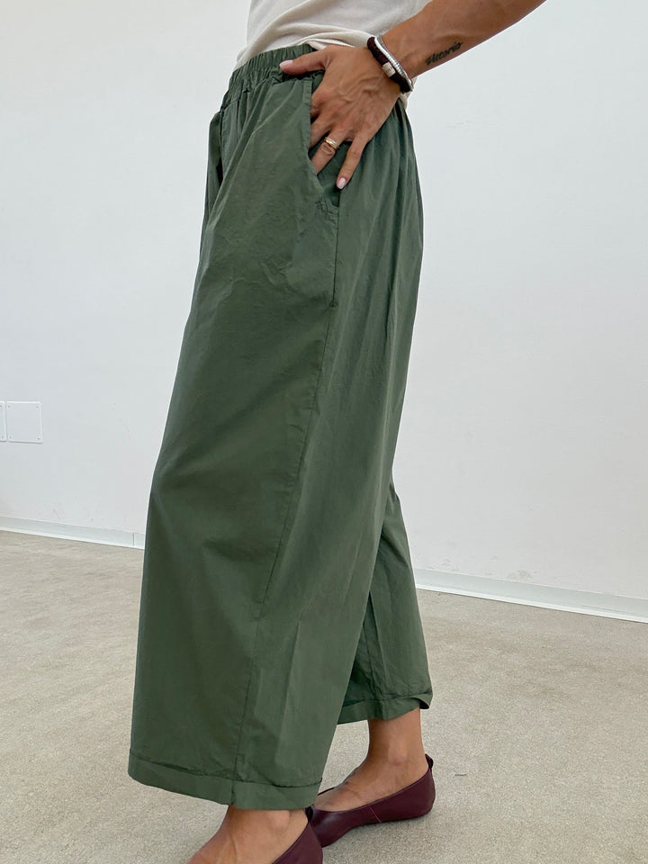 PANTALONE OLIMPIA COTONE VERDE MILI