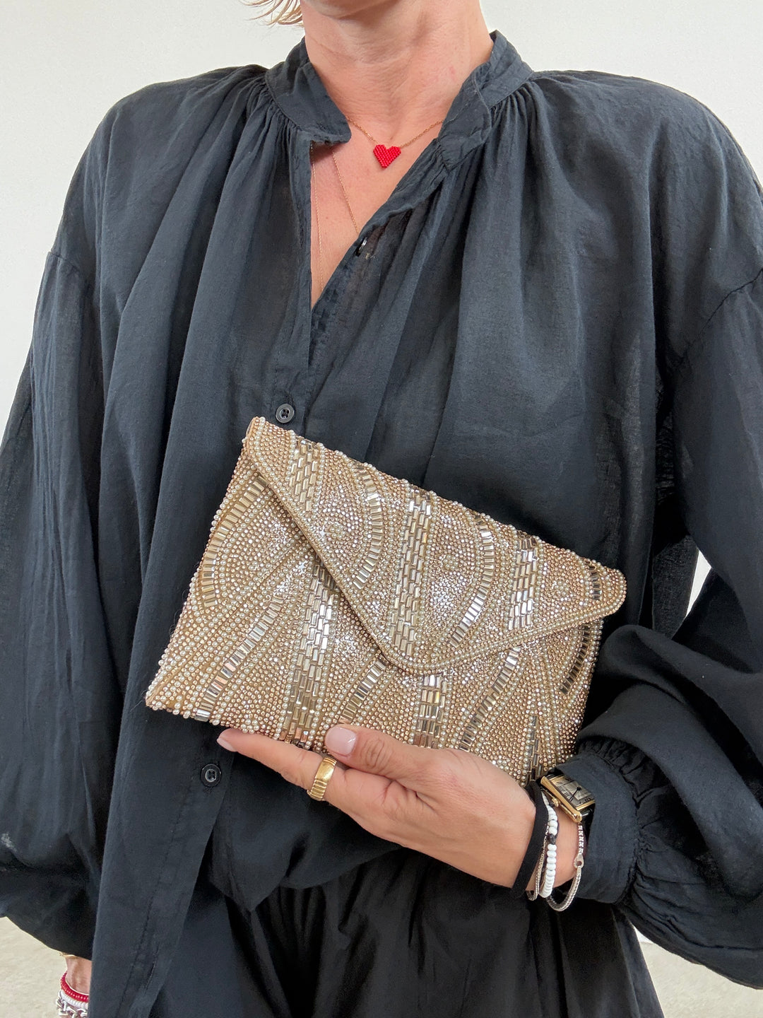 POCHETTE BUSTA ARGENTO