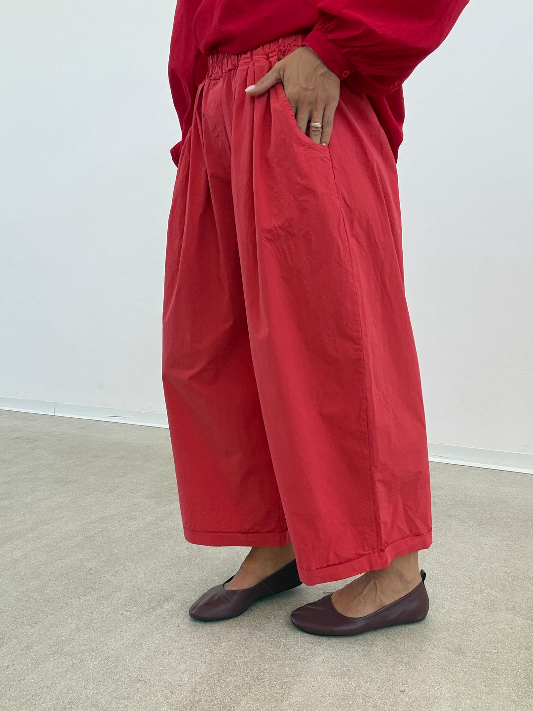 PANTALONE OLIMPIA COTONE ROSSO