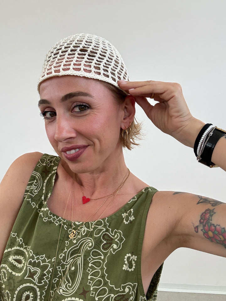 CAPPELLO UNCINETTO PANNA
