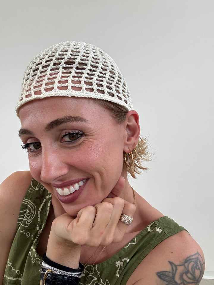 CAPPELLO UNCINETTO PANNA