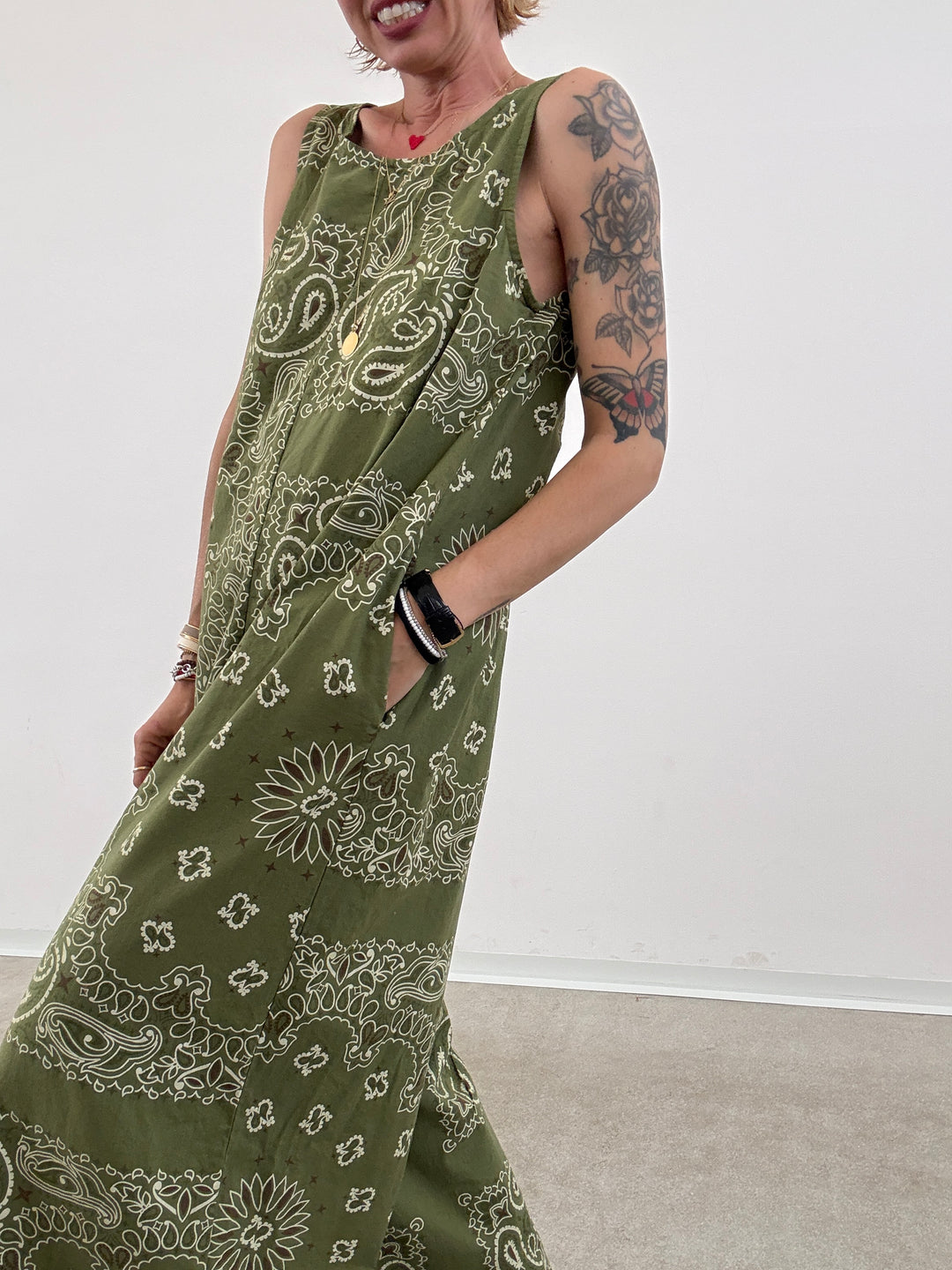 JUMPSUIT CARLA BANDANA VERDE