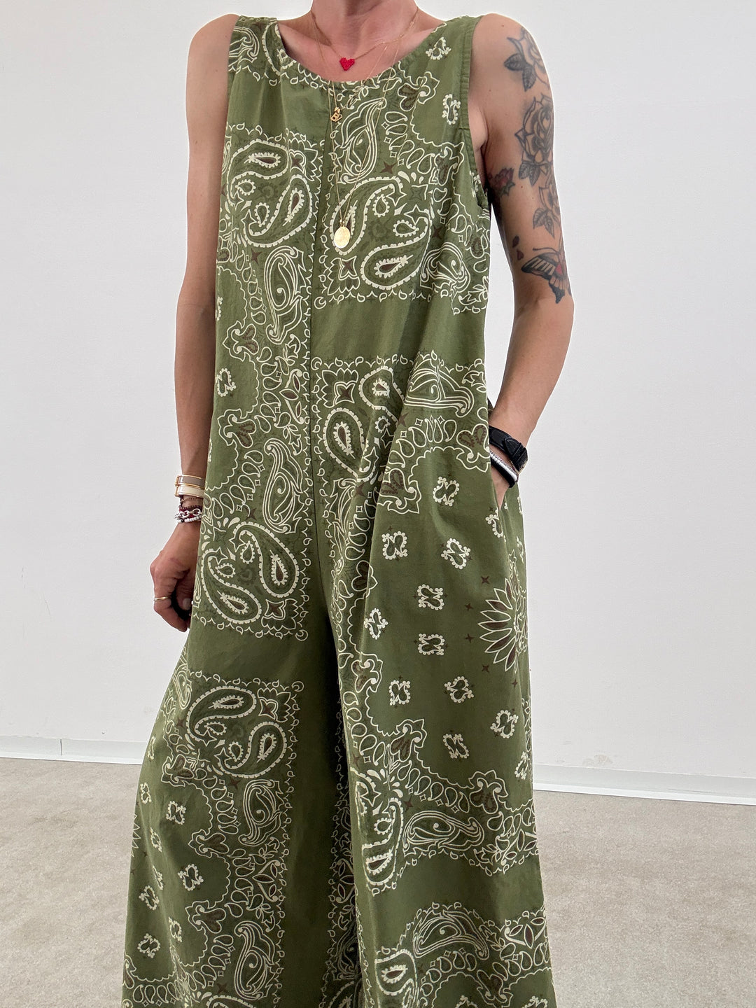 JUMPSUIT CARLA BANDANA VERDE