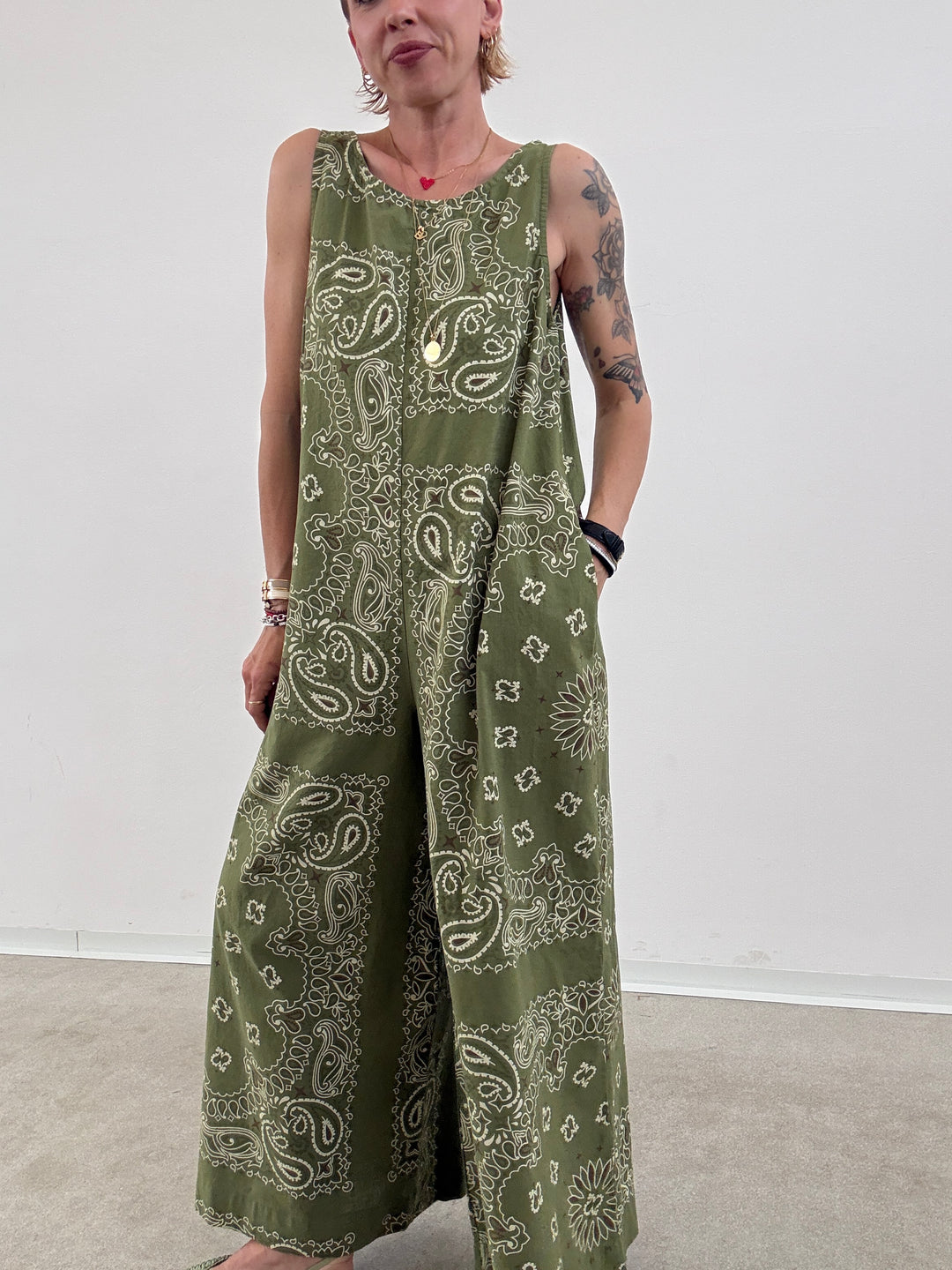 JUMPSUIT CARLA BANDANA VERDE