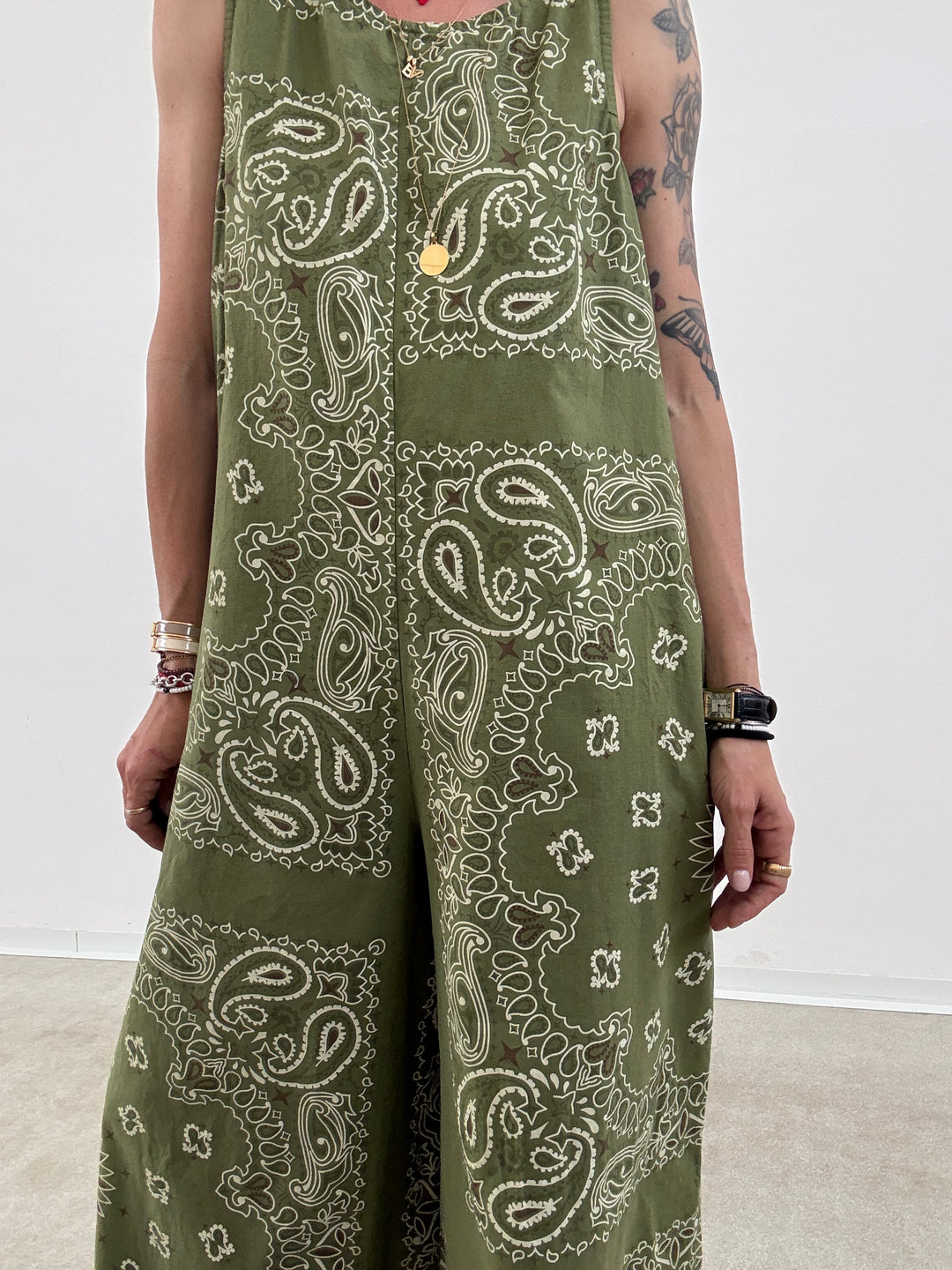 JUMPSUIT CARLA BANDANA VERDE