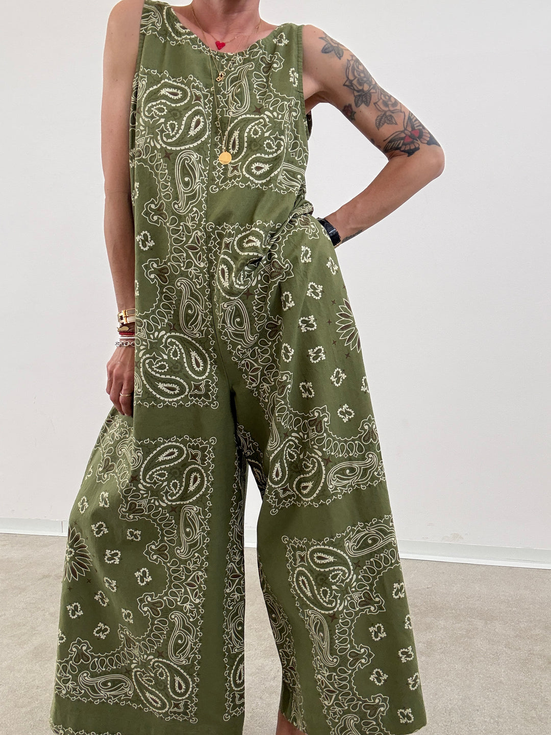 JUMPSUIT CARLA BANDANA VERDE