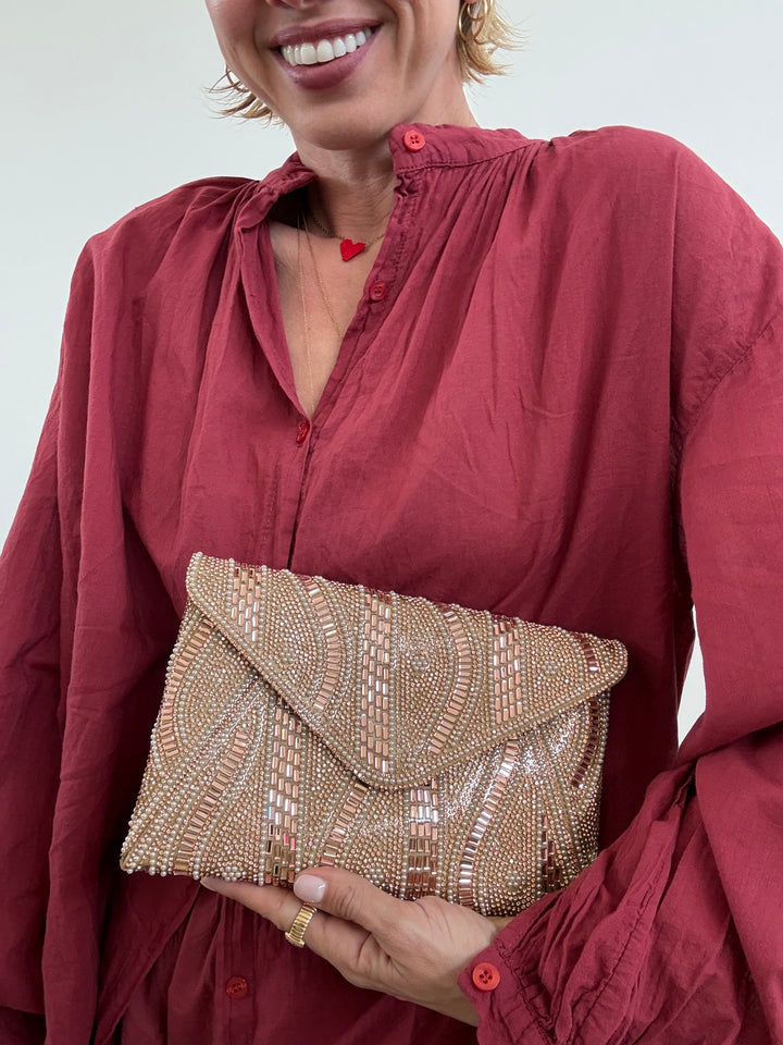 POCHETTE BUSTA ROSE GOLD