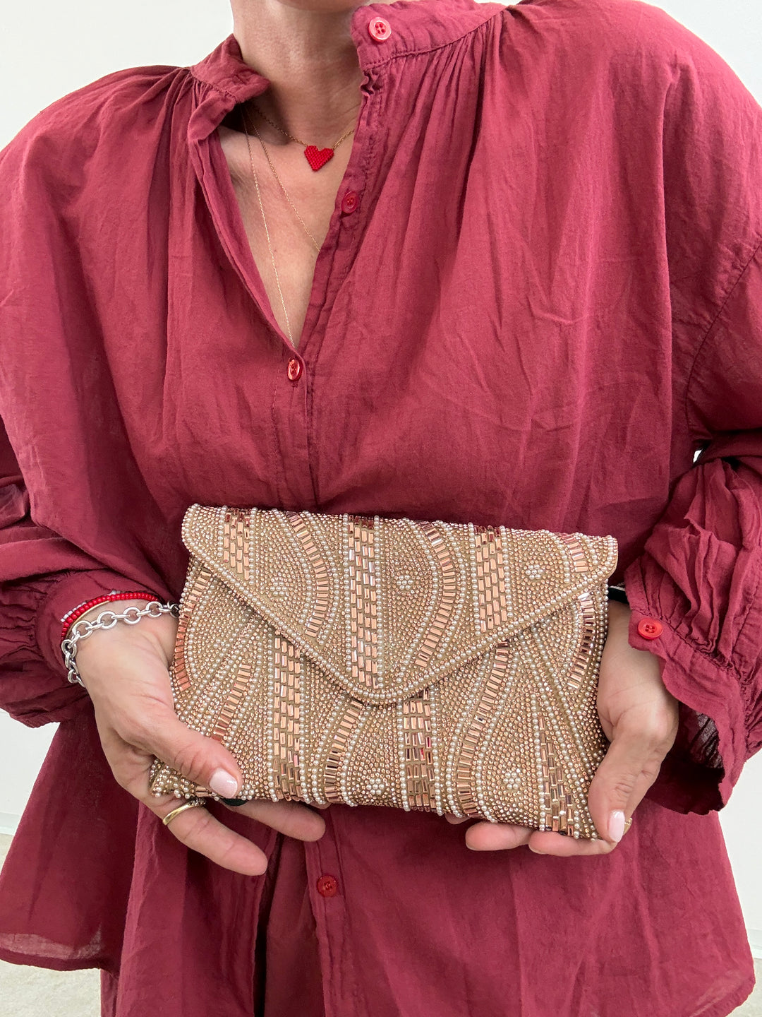 POCHETTE BUSTA ROSE GOLD