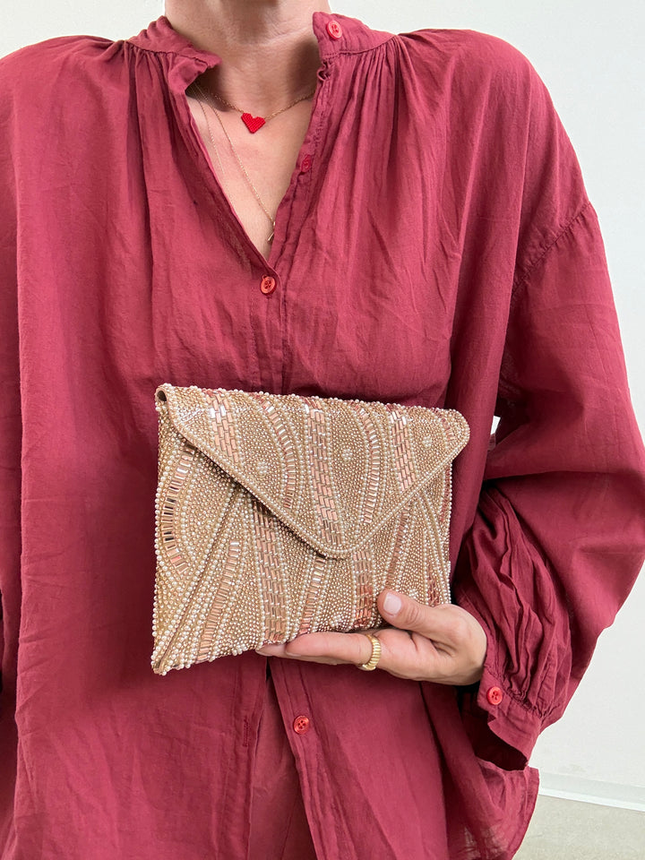 POCHETTE BUSTA ROSE GOLD