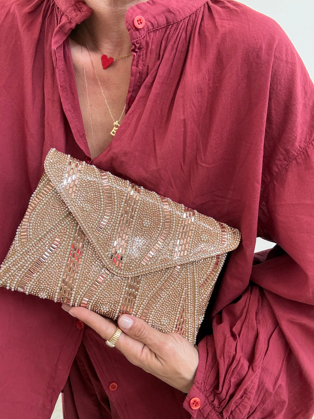POCHETTE BUSTA ROSE GOLD