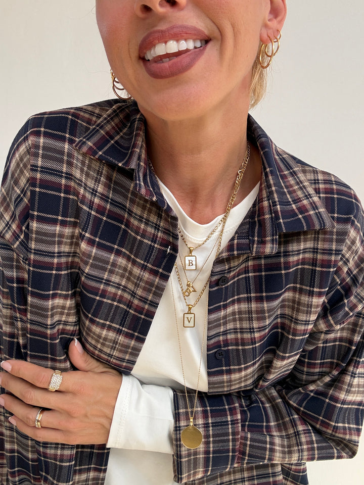 CAMICIA MIRTA CHECK BLU/VINO