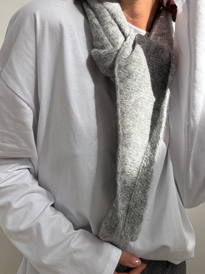 SCIARPA TRIANGOLO GRIGIO MELANGE