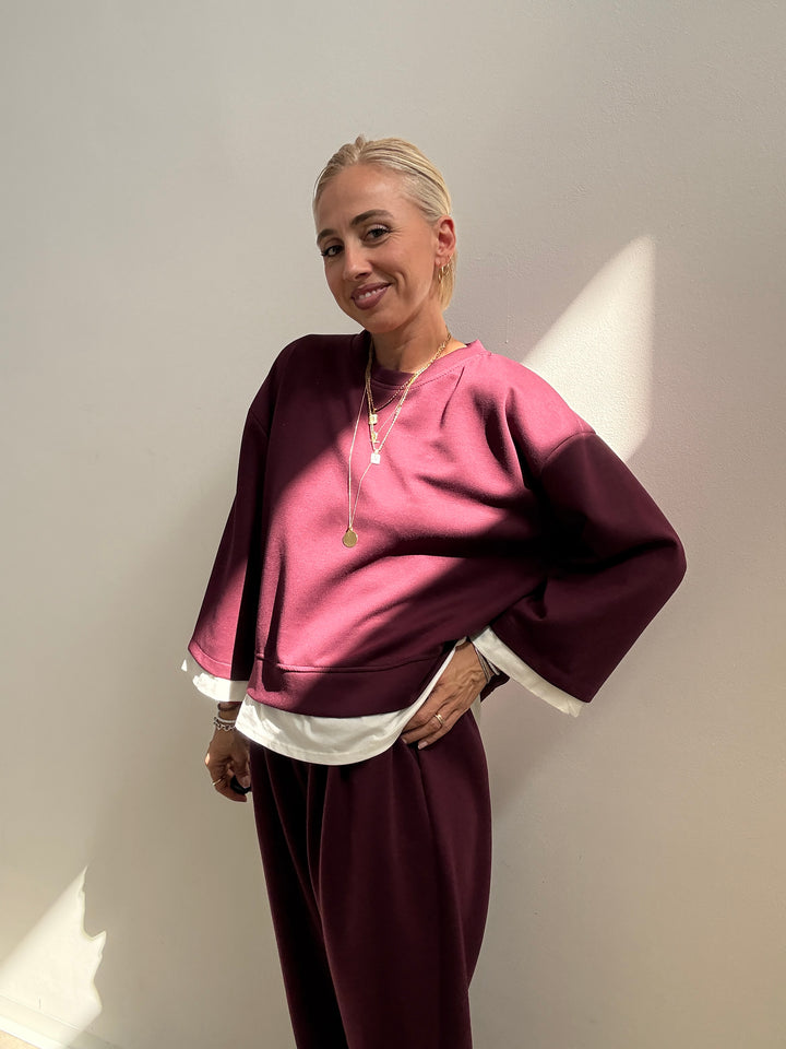 SET GIULIA NEOPRENE BORGOGNA